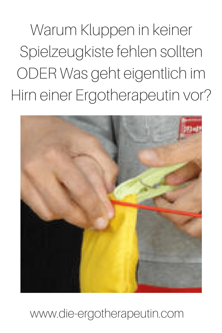 Ergotherapie: Feinmotorik trainieren mit Wäscheklammern