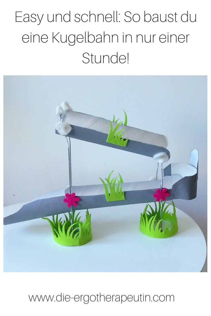 Anleitung: Kugelbahn aus Chipsdose basteln