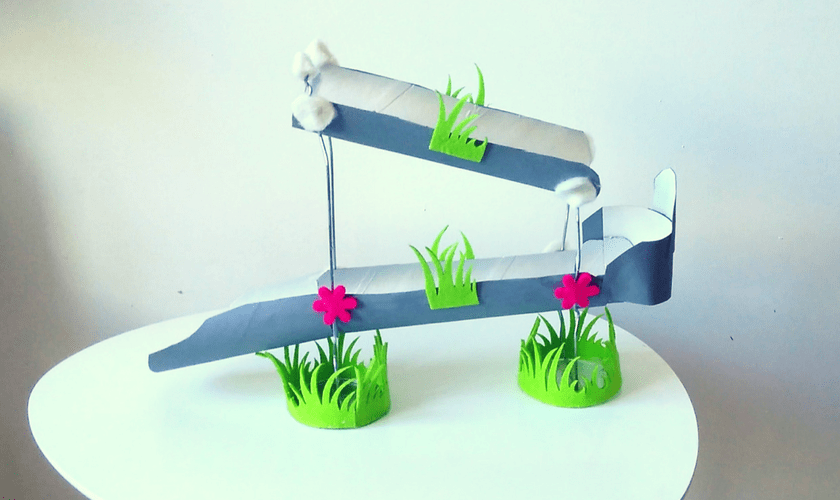 Kugelbahn aus Chipsdose basteln