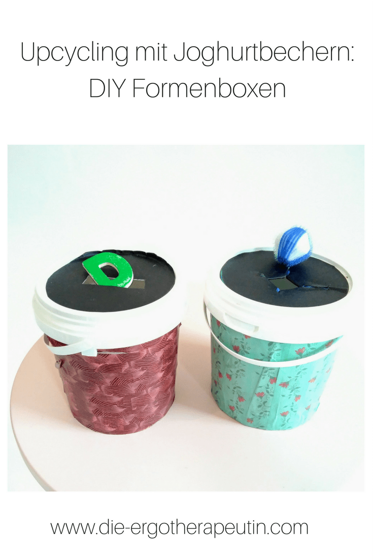 Formenboxen aus Joghurtbechern